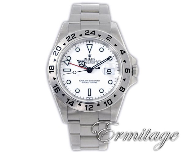 1997 Rolex Explorer II 16570 Steel White
